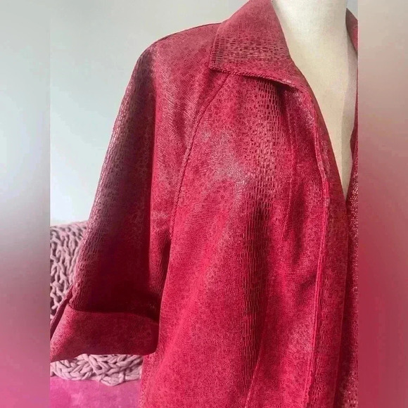 Linear Red Shiny Jacket - Picture 4 of 11